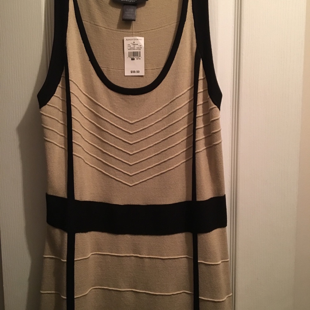 Ashley Stewart sleeveless sweater dress